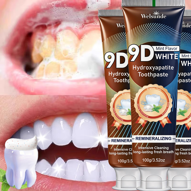 Hydroxyapatite Toothpaste - 9D WHITE Tandpasta met muntensmaak en