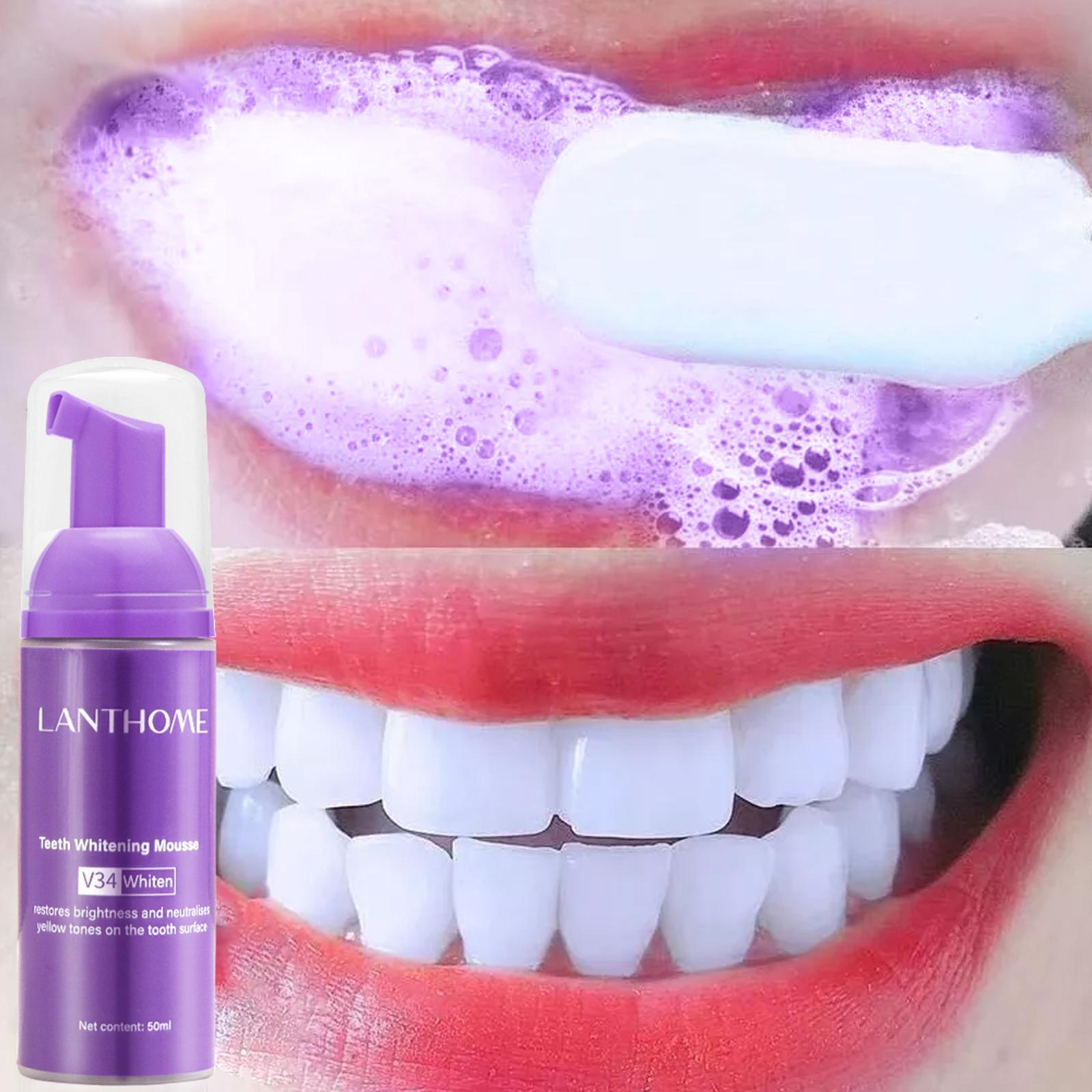 Teeth Whitening Yellow Teeth - V34 Mousse Tanden Reinigen Tandpasta Effectieve