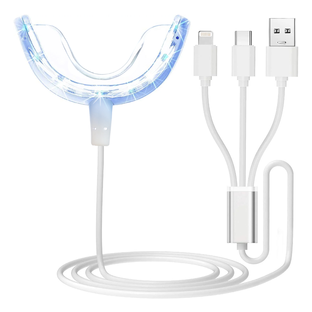 Teeth Whitening With Trays - Tanden bleken versneller licht, 16x krachtiger