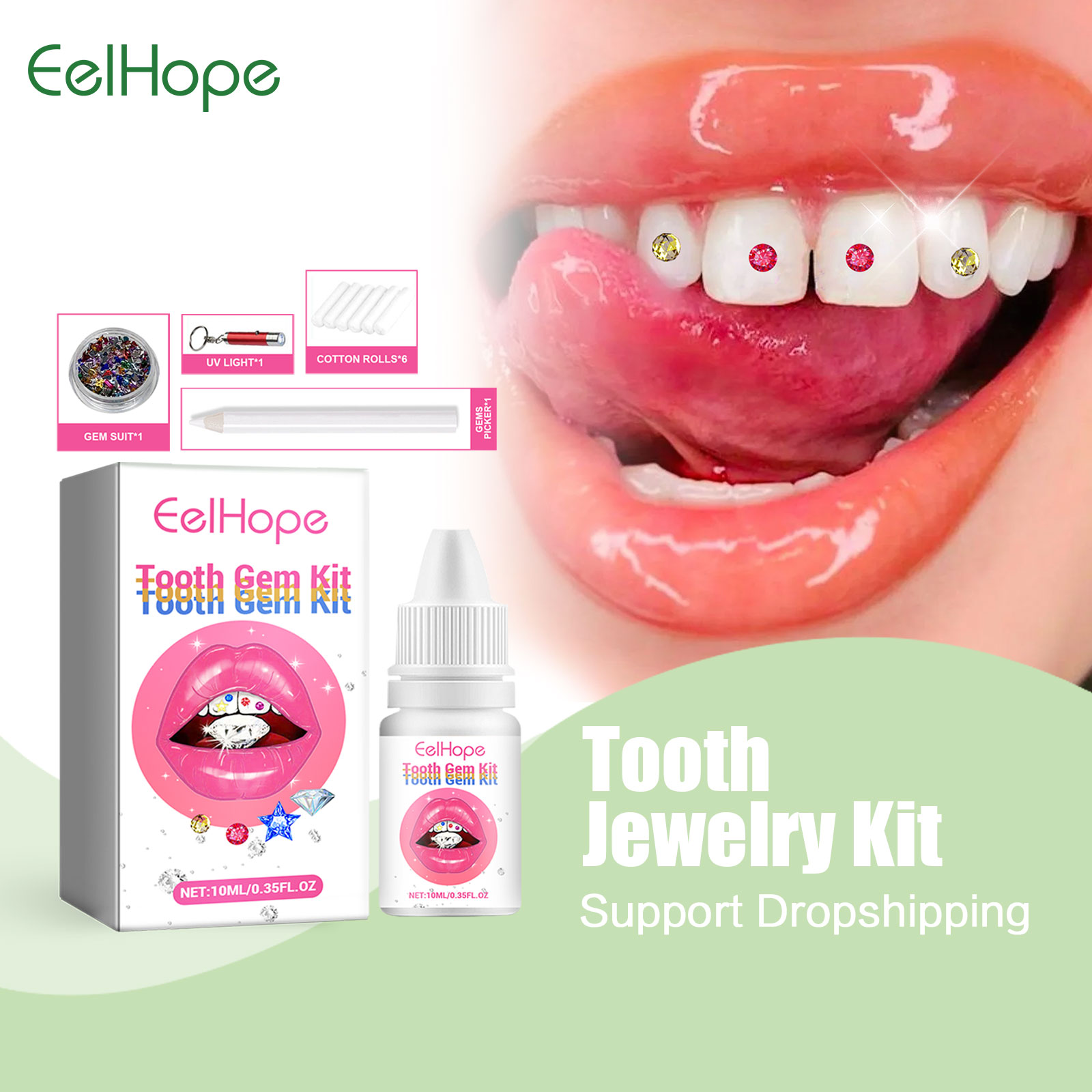 Tooth Gem Kit - DIY Tandedelstenen Kit Met Lijm En