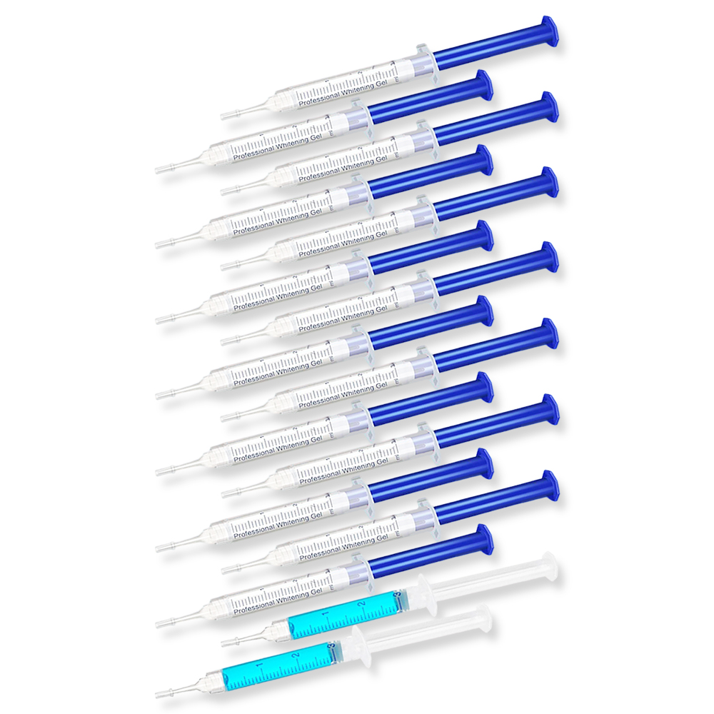 Teeth Whitening Bleaching Kit - Tandenbleekgel met munt smaak, zachte bleekgel,