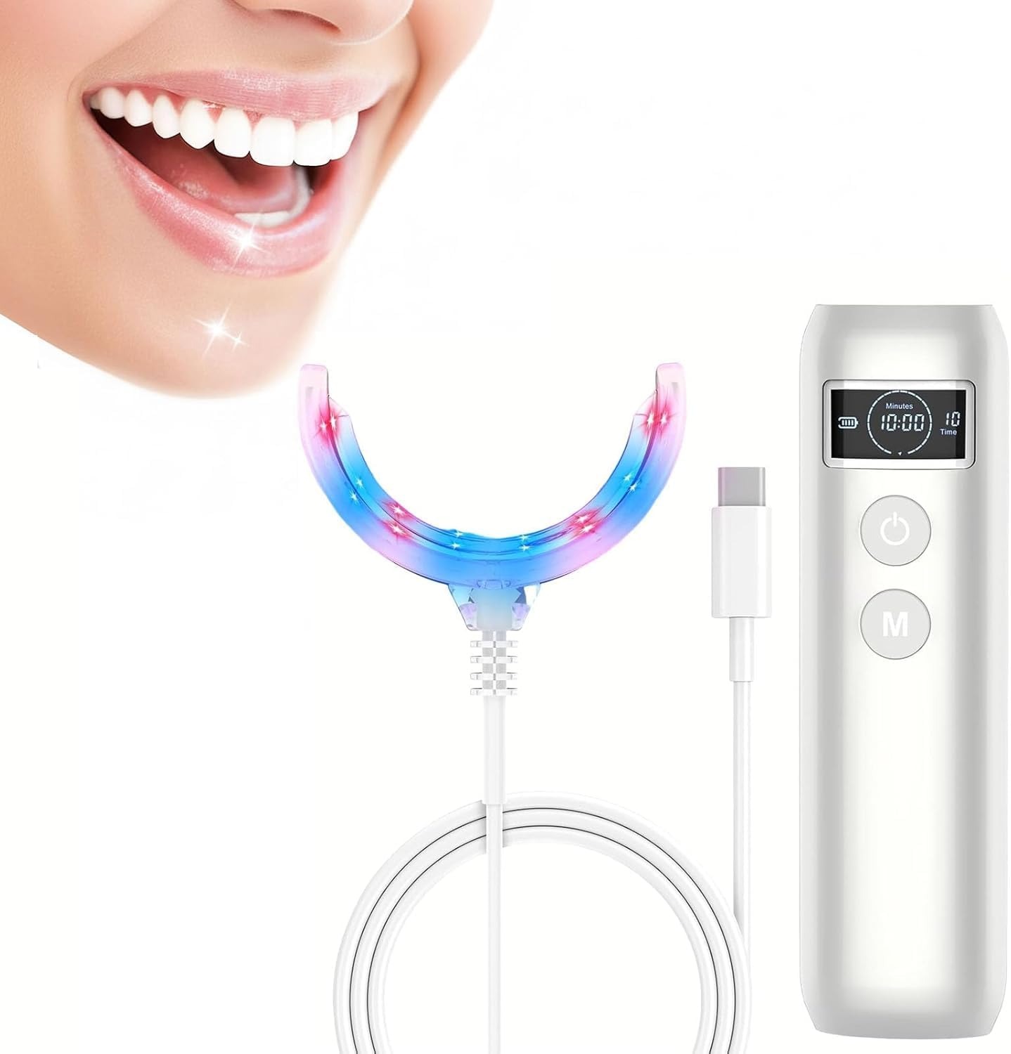 Teeth Whitening Yellow Teeth - Tandenbleek-acceleratorlamp Blauw & Rood Licht LED