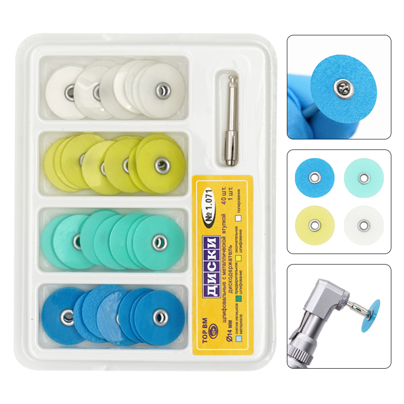 Whitening Teeth Dentist - 40 stks/doos Tandheelkundige Polijstschijven Holding Staaf