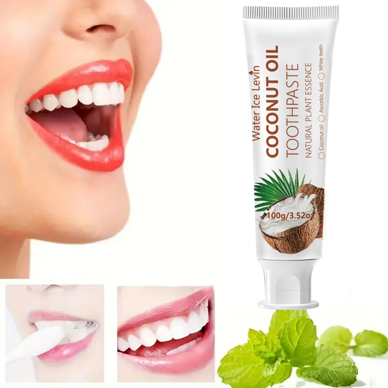 Teeth Whitening Natural - Kokosolie Tandpasta 100g Natuurlijke Plantaardige Essentie