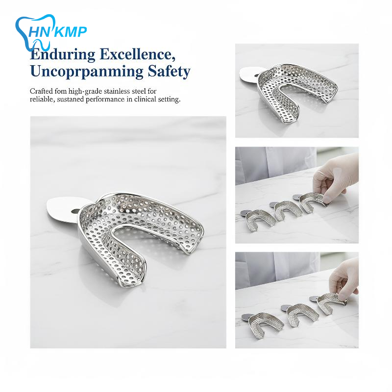 Teeth Whitening With Trays - 6 stuks roestvrijstalen tandafdrukbakjes, gemakkelijk schoon