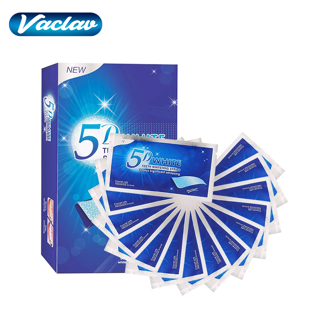 Teeth Whitening Singapore - 5D Witmakende Tandstrips, Whitening Gel, Witmakende