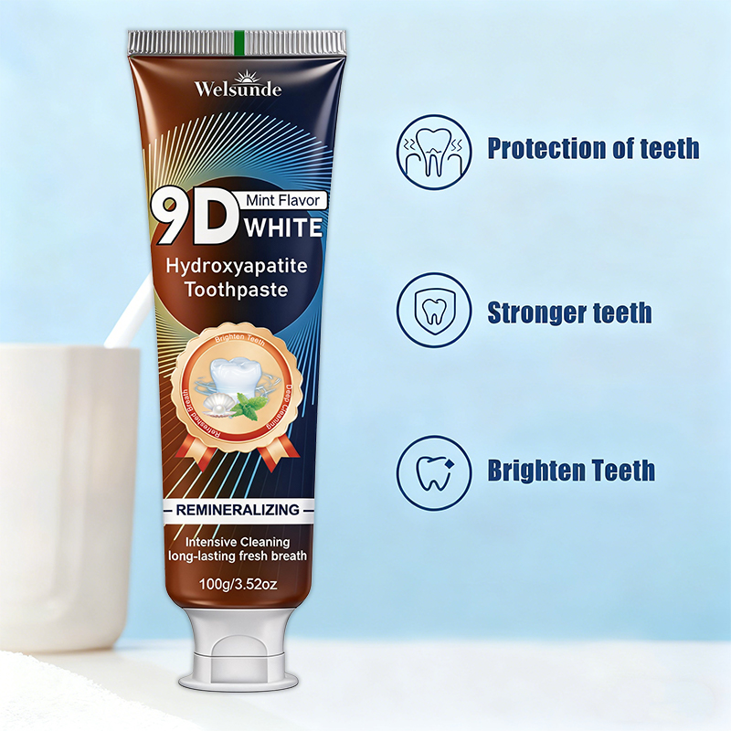 9D WHITE Tandpasta met muntens - Hydroxyapatite Toothpaste recensie en prijs