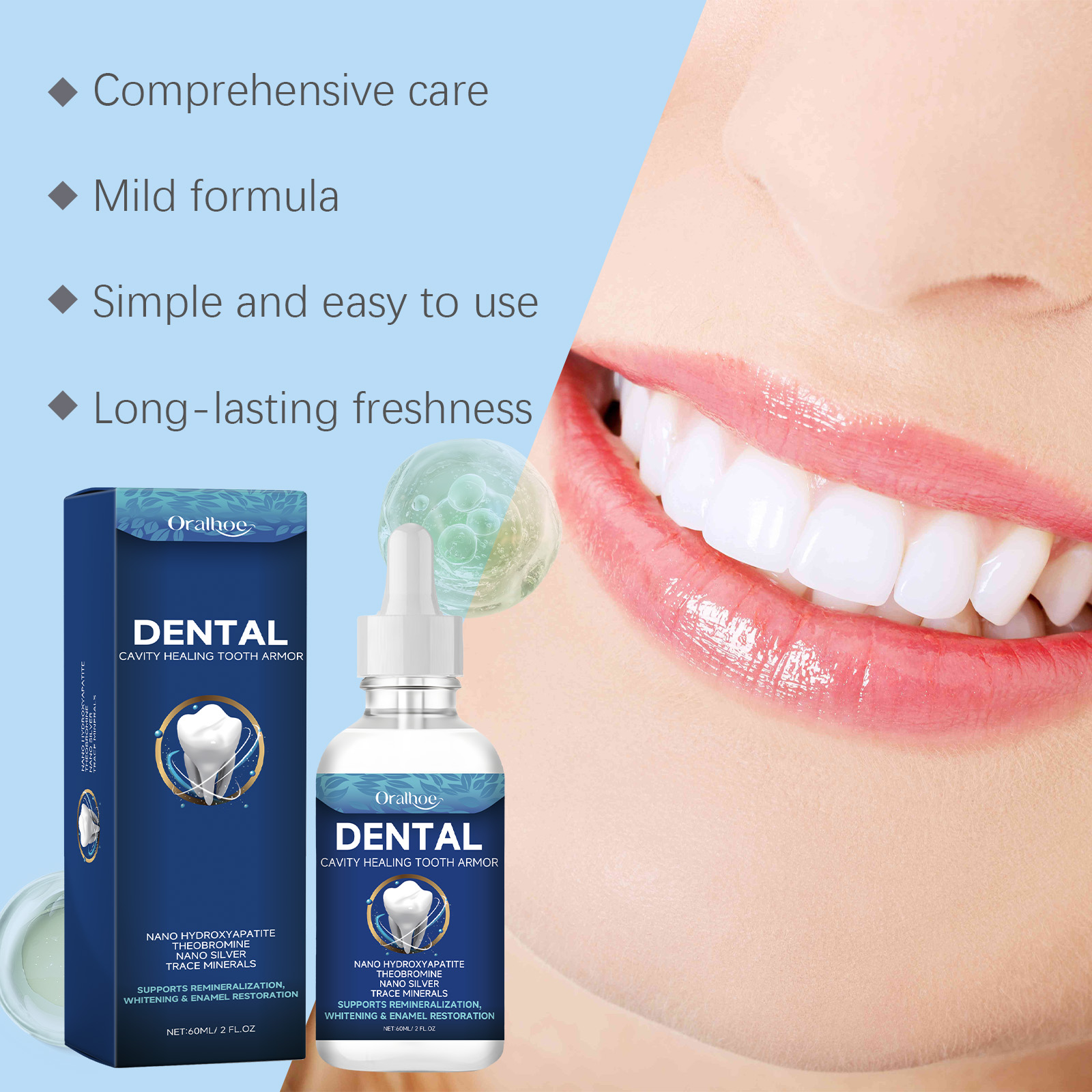 Oralhoe Tandbleek Serum Vloeis - Teeth Whitening Natural recensie en prijs