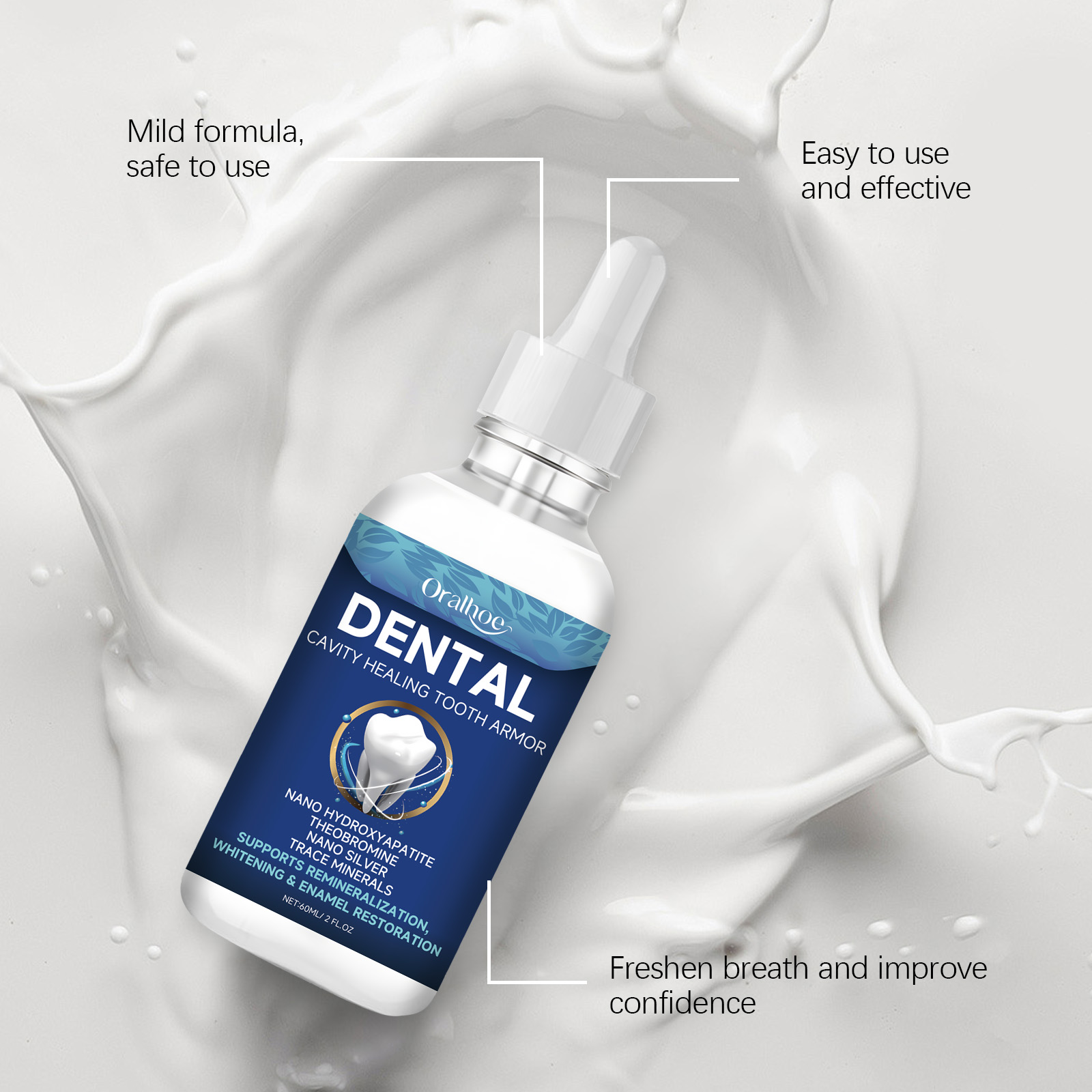 Oralhoe Tandbleek Serum Vloeis - Teeth Whitening Natural recensie en prijs