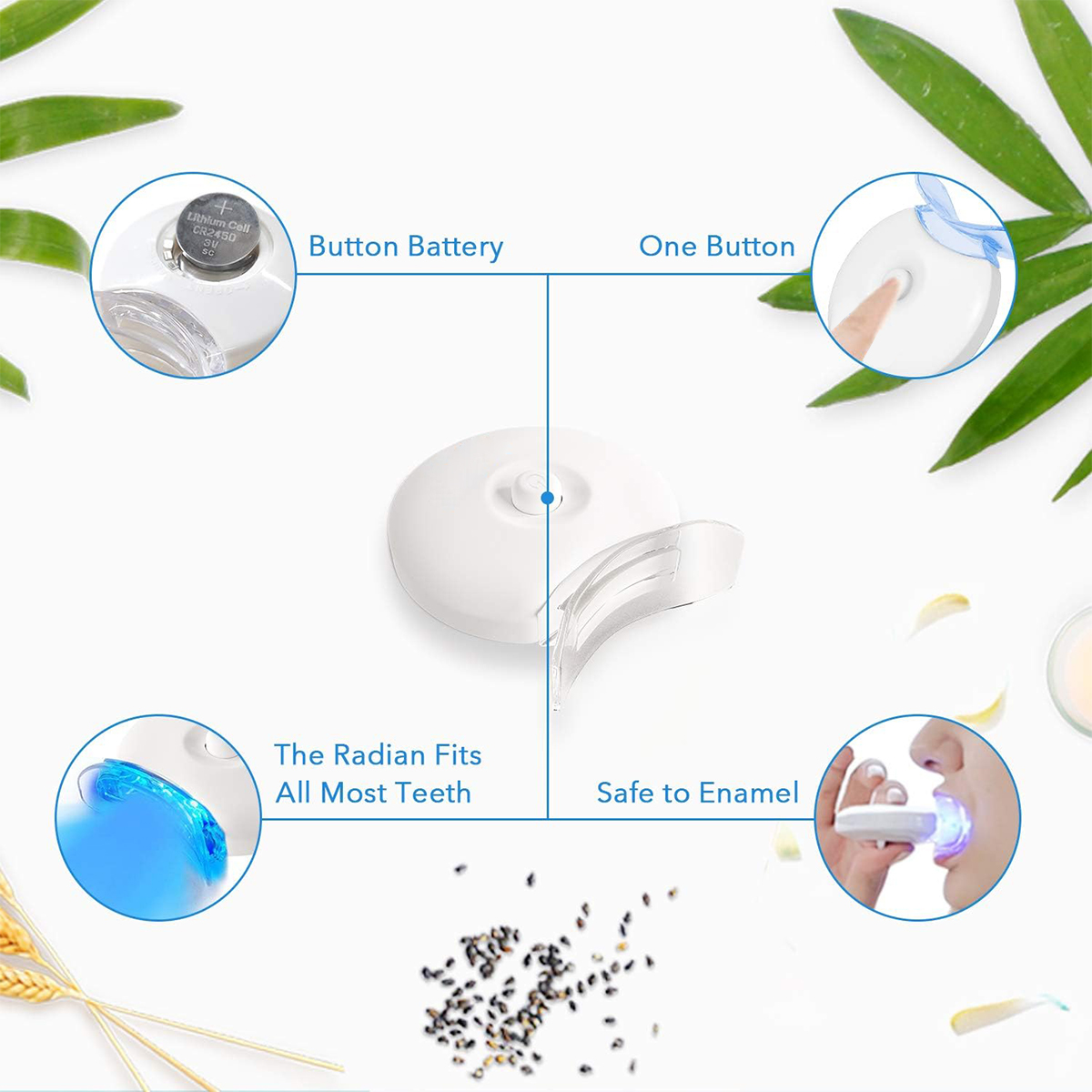 Tandenbleekset - 5X LED-lichtt - Teeth Whitening Singapore recensie en prijs