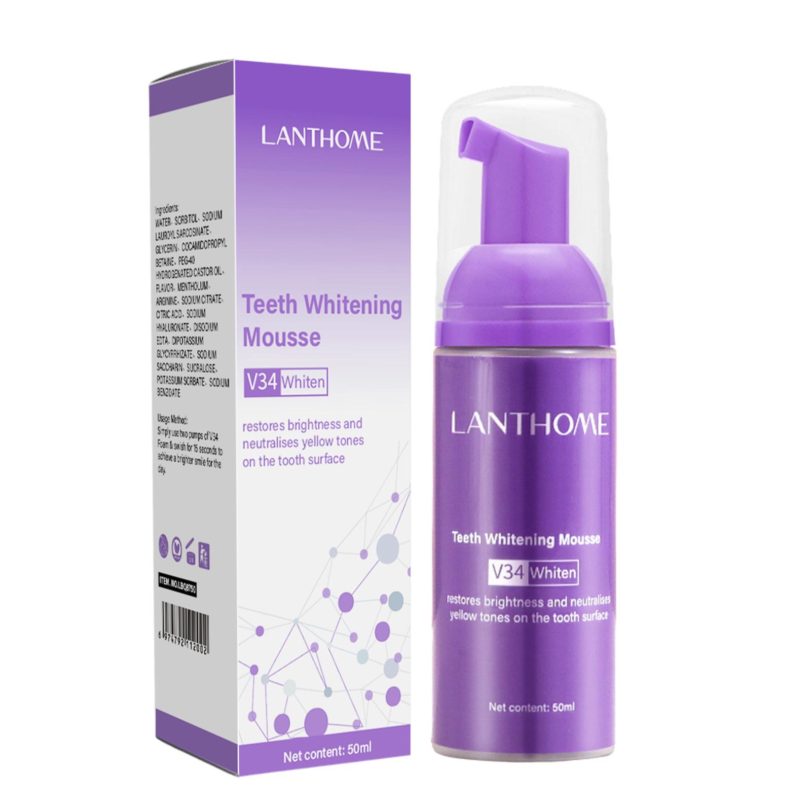 V34 Mousse Tanden Reinigen Tan - Teeth Whitening Yellow Teeth recensie en prijs