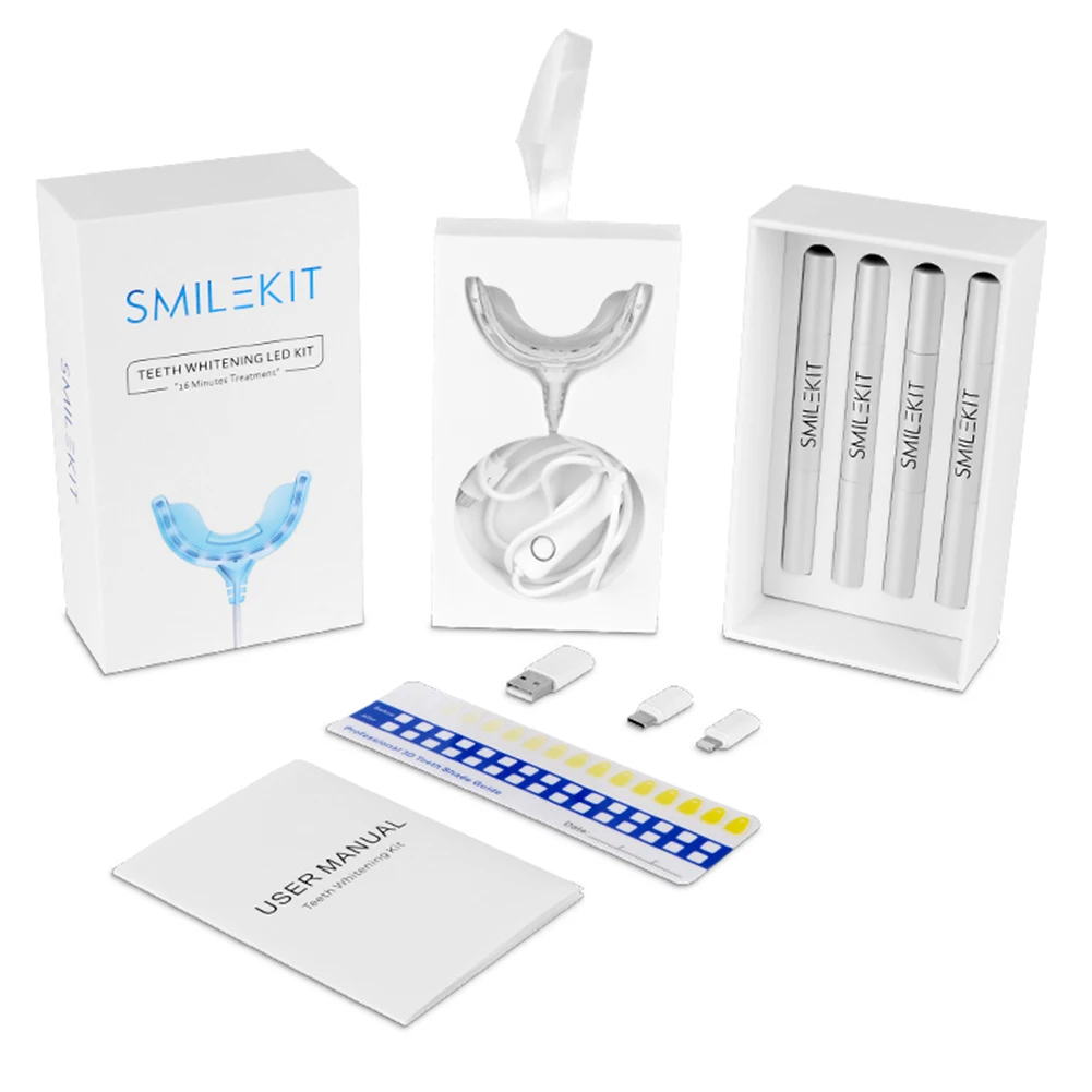 Smart Timing 16 LED Koud Licht - Teeth Whitening Bleaching Kit recensie en prijs