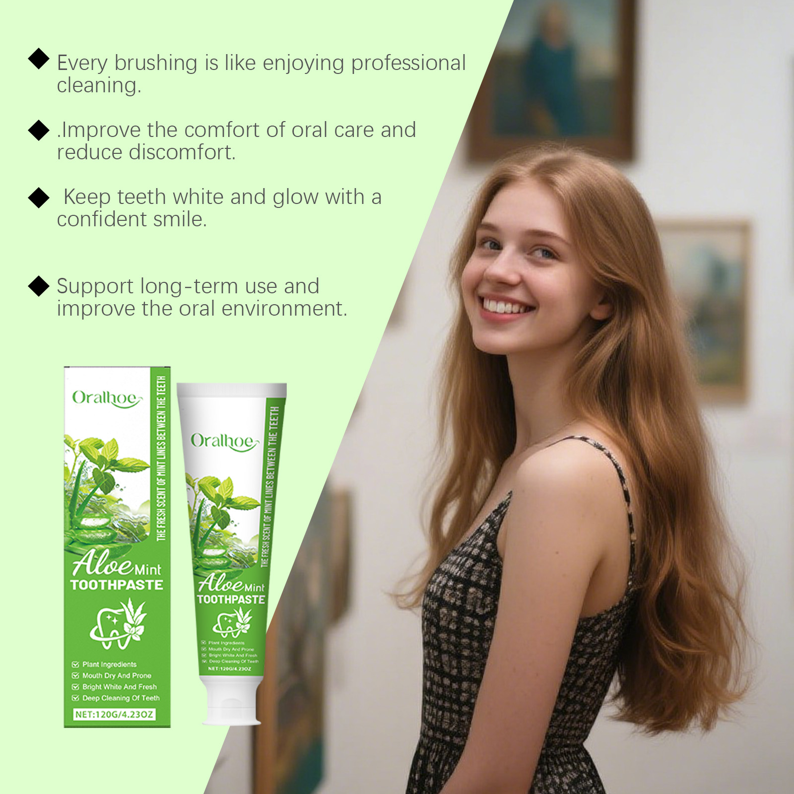 Aloë Vera Whitening Tandpasta  - Teeth Whitening Yellow Teeth recensie en prijs