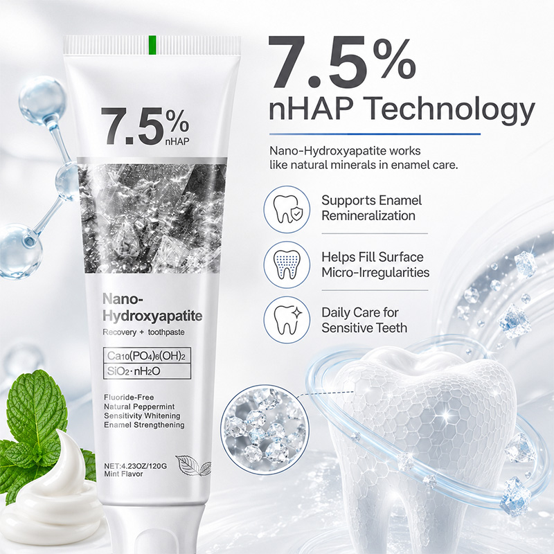 5/6 Stuks 7.5% nHAP Nano Hydro - Hydroxyapatite Toothpaste recensie en prijs