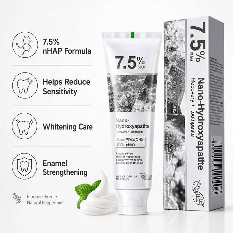 5/6 Stuks 7.5% nHAP Nano Hydro - Hydroxyapatite Toothpaste recensie en prijs