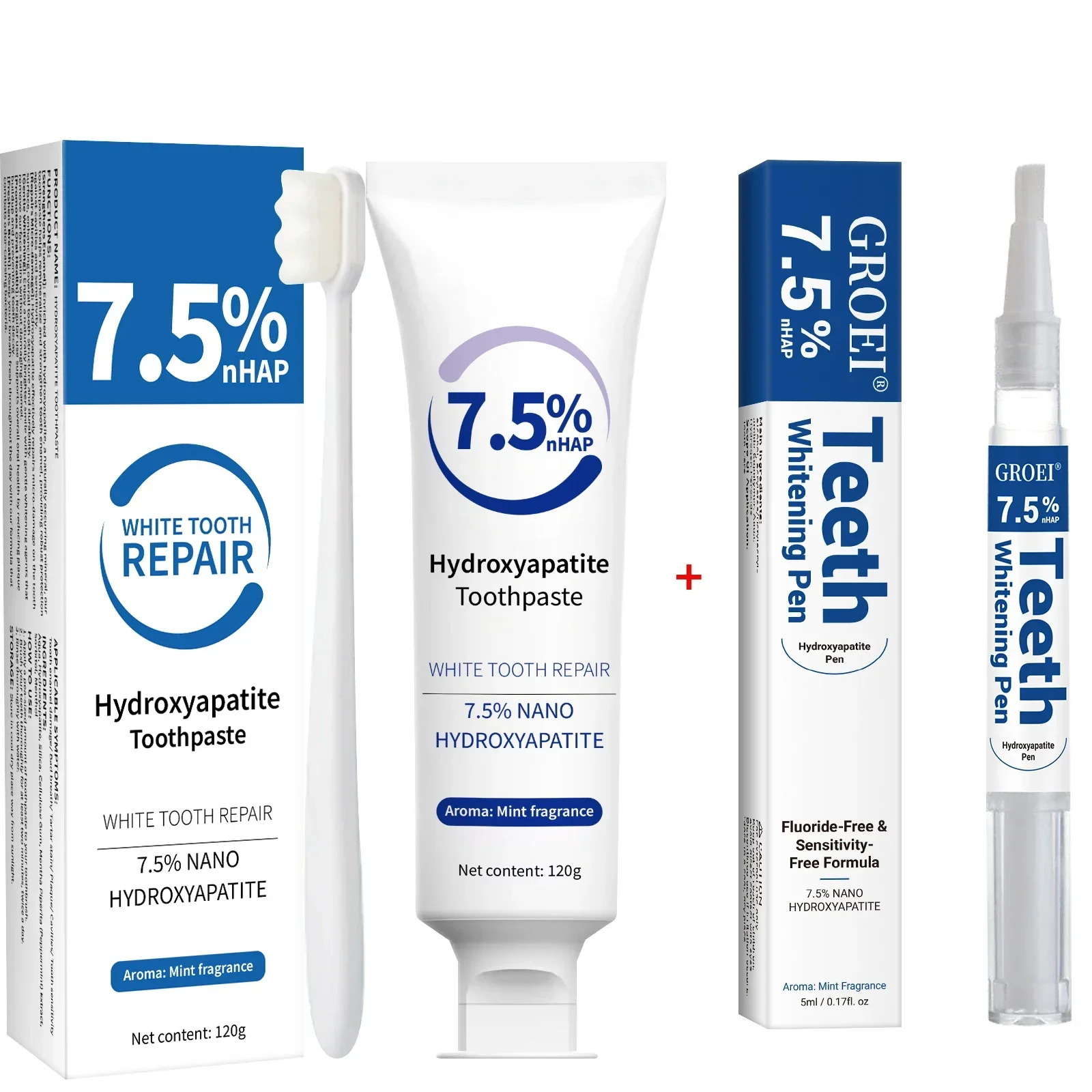 Tandpasta & Whitening Pen Kit  - Hydroxyapatite Toothpaste recensie en prijs
