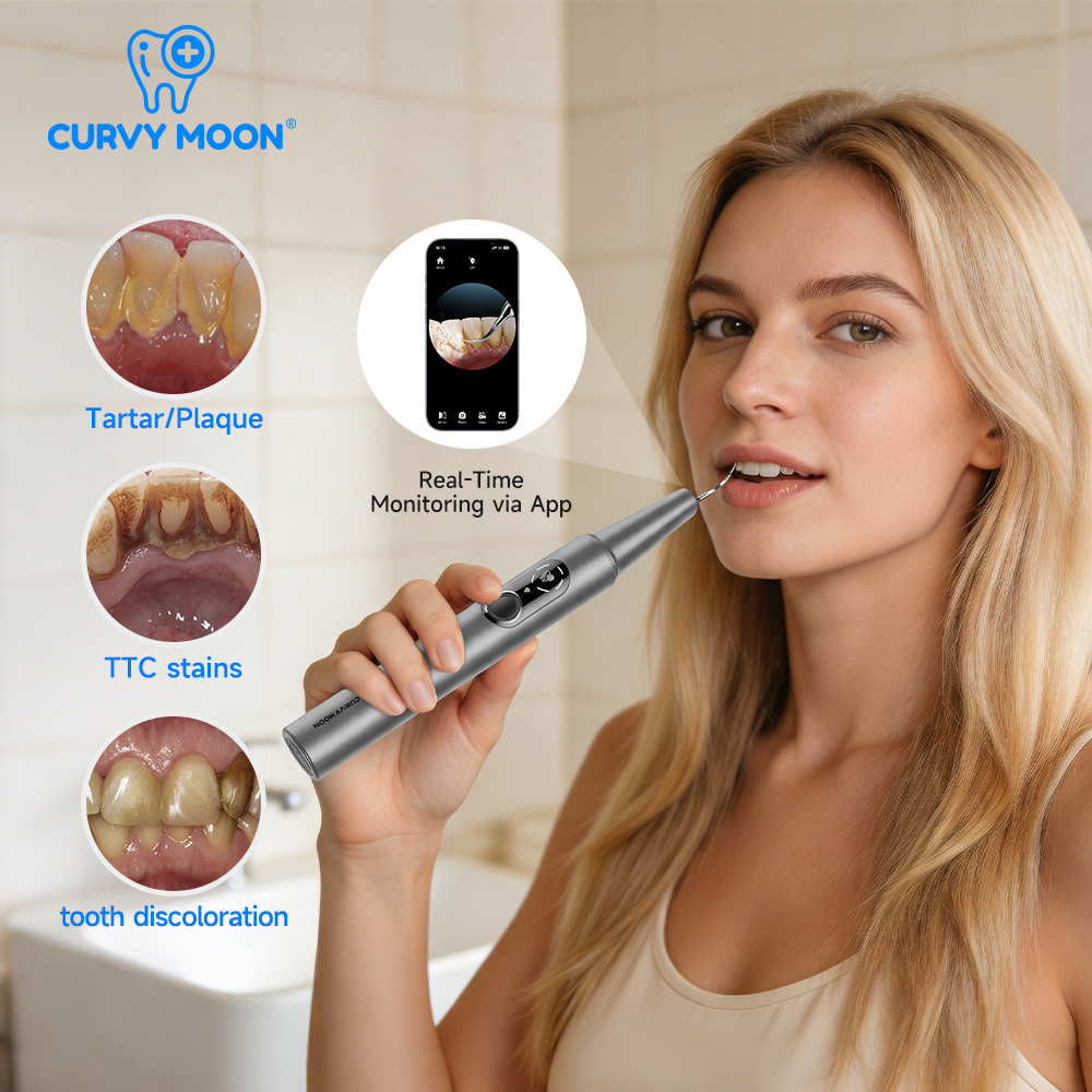 CURVY MOON Zichtbare elektrisc - Whitening Teeth Dentist recensie en prijs