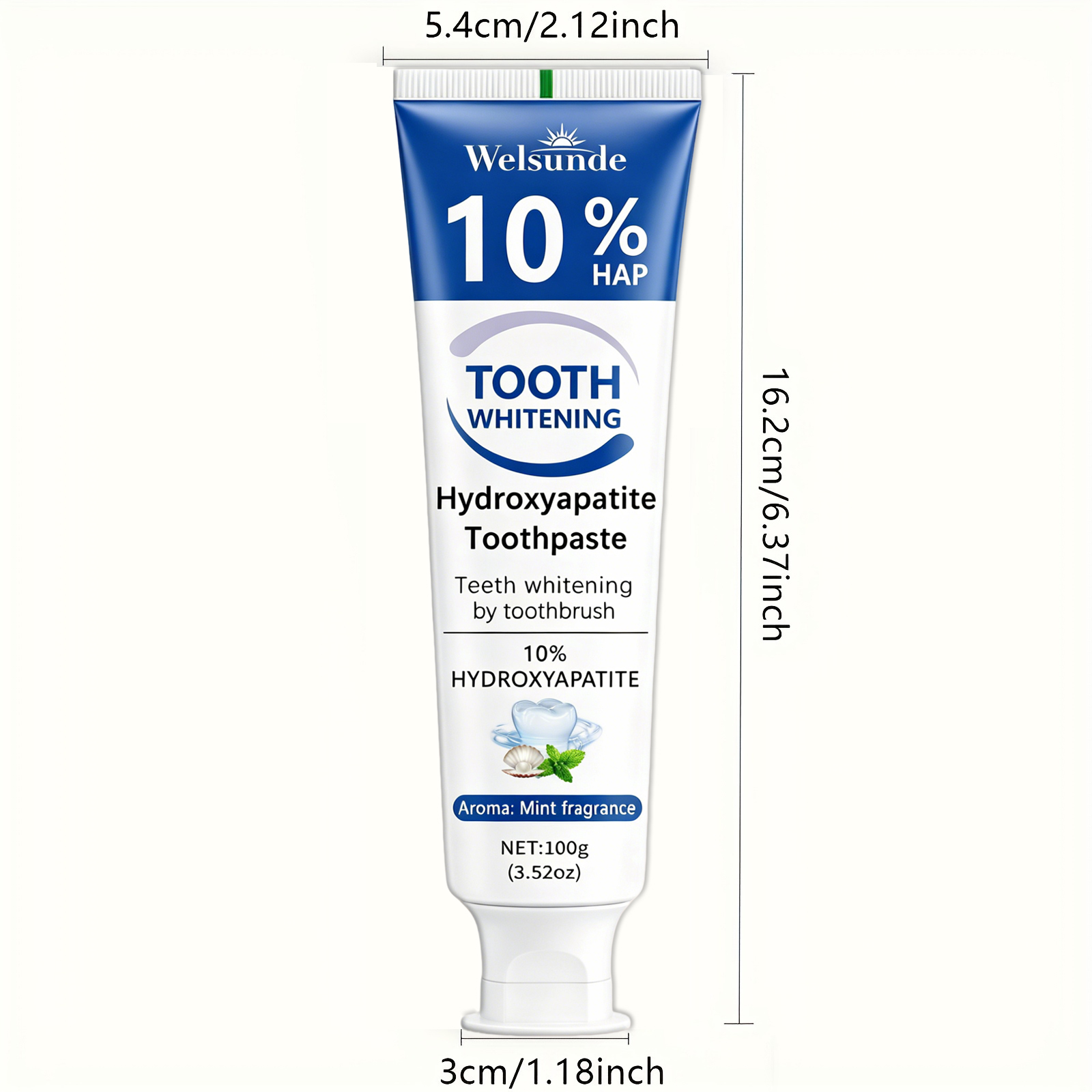 Krachtige tandenblekende tandp - Hydroxyapatite Toothpaste recensie en prijs