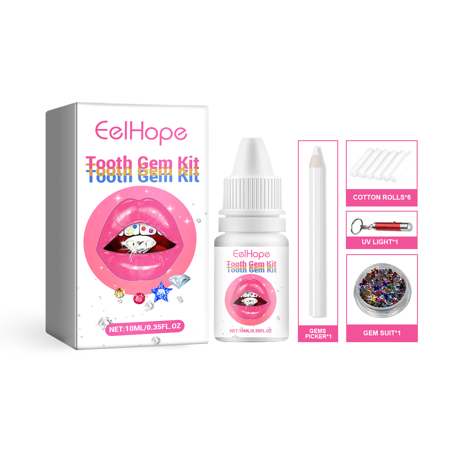DIY Tandedelstenen Kit Met Lij - Tooth Gem Kit recensie en prijs
