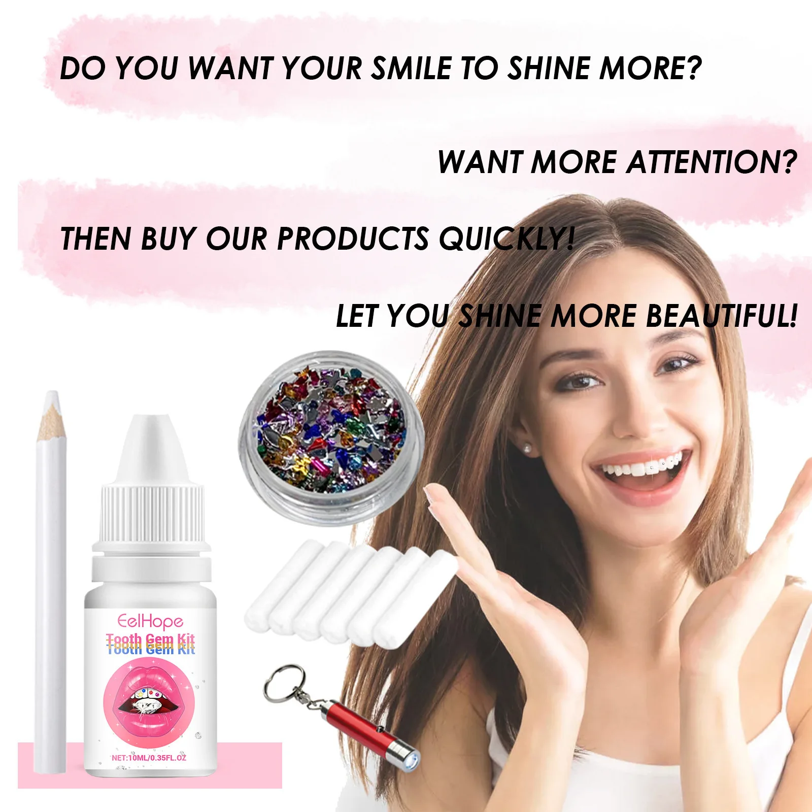Tandjuwelen Kit DIY Transparan - Tooth Gem Kit recensie en prijs