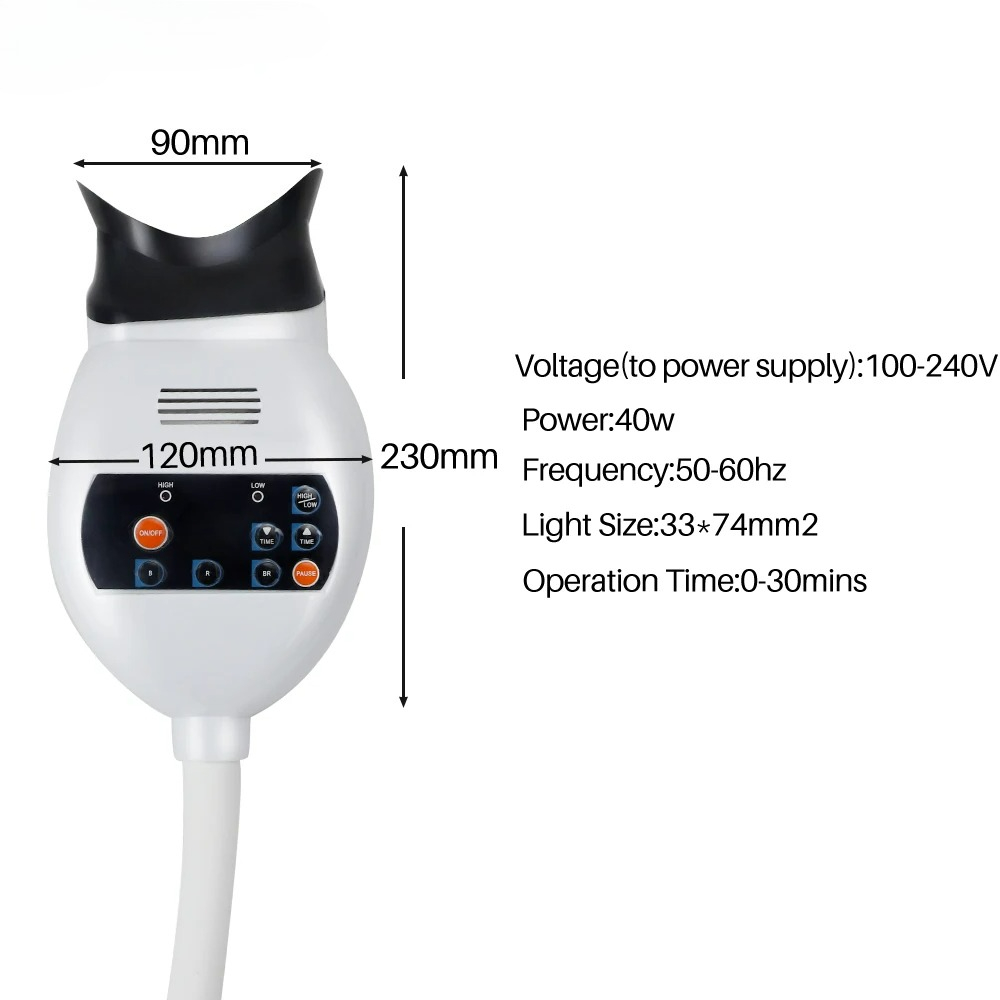 Verstelbare 3 Kleuren LED Tand - Teeth Whitening With Light recensie en prijs