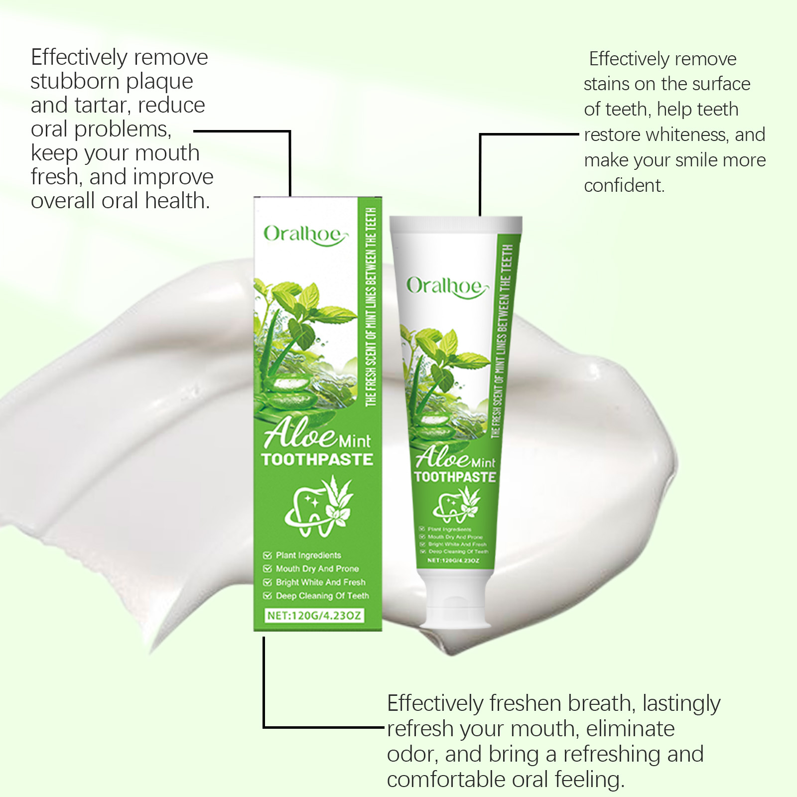 Aloë en Munt Whitening Tandpas - Teeth Whitening Yellow Teeth recensie en prijs