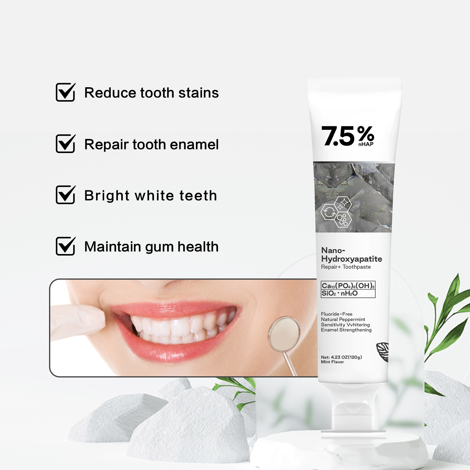 Hydroxyapatiet Whitening Tandp - Hydroxyapatite Toothpaste recensie en prijs
