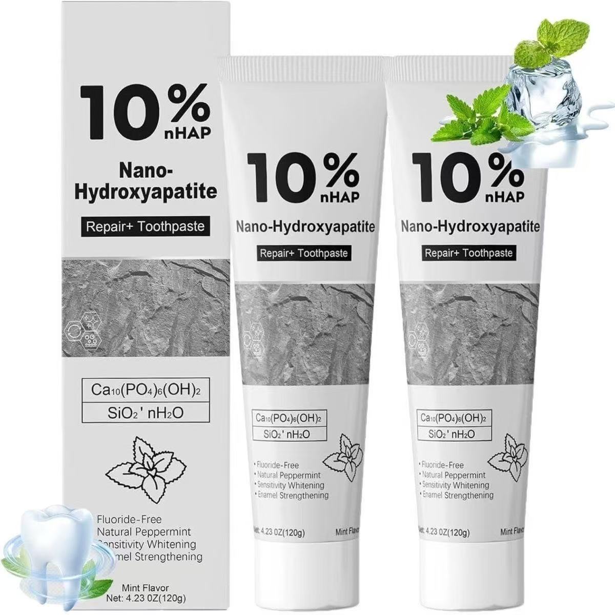 10% Nano Hydroxyapatiet Whiten - Hydroxyapatite Toothpaste recensie en prijs