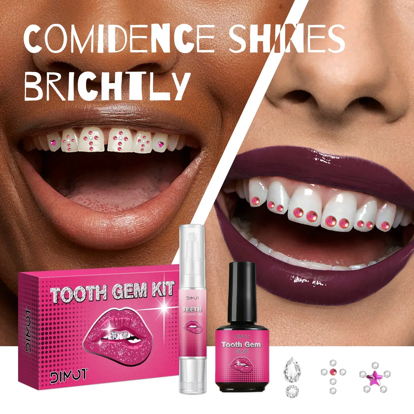 DIY Tooth Gem Kit met kristall - Tooth Gem Kit recensie en prijs