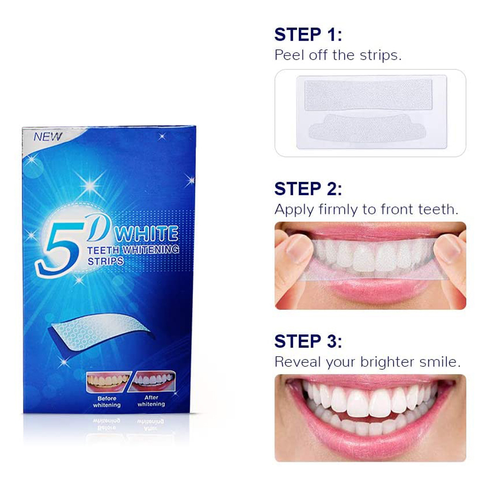 5D Witmakende Tandstrips, Whit - Teeth Whitening Singapore recensie en prijs