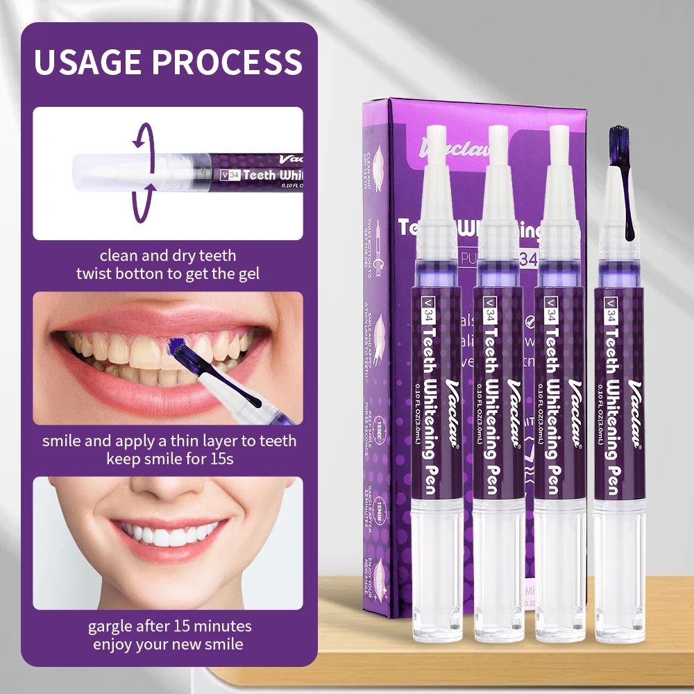 Vaclav V34 Paarse tandenbleekg - Teeth Whitening Singapore recensie en prijs